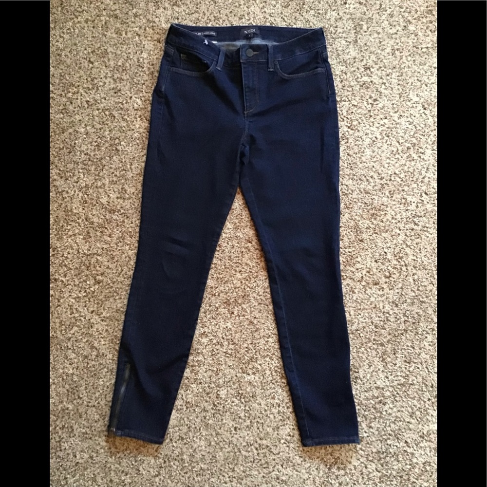 NYDJ DYLN Skinny Ankle with zippers. Liftxtuck technology. Size 6